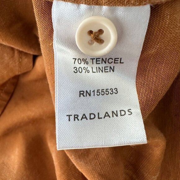 Tradlands Remi Mini Dress Long Sleeve Oversized Size XXS Sienna Distressed $204 - Picture 9 of 11